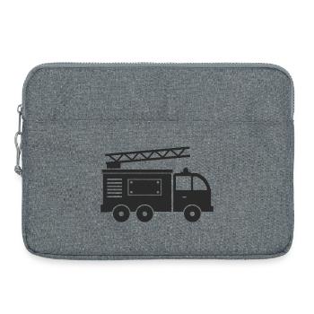 Feuerwehrauto - Laptoptasche 15" - Grau meliert - Vorne
