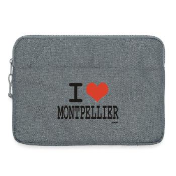ich liebe Montpellier - Ich liebe Montpellier - Laptoptasche 15" - Grau meliert - Vorne