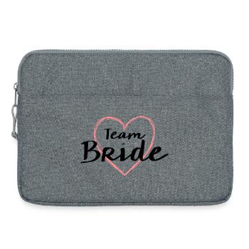 Bachelor Party de l'équipe Bride Heart - Sacoche pour ordinateur portable 15 pouces - gris chiné - Devant