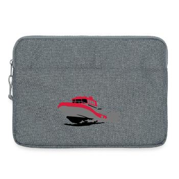 rescue boat - Laptop bag 15" - heather grey - Front