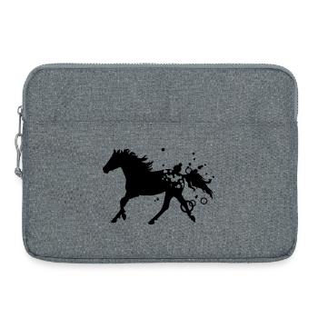 Horse - Laptop bag 15" - heather grey - Front