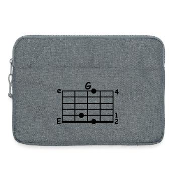 Musicien Accord - Sacoche pour ordinateur portable 15 pouces - gris chiné - Devant