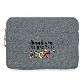 Éducateur Enfants - Sacoche pour ordinateur portable 15 pouces - gris chiné - Devant