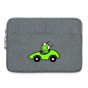 Caterpillar Worm Voiture de course Voiture de course Conduite rapide Sports - Sacoche pour ordinateur portable 15 pouces - gris chiné - Devant