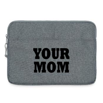 your mom - Laptop bag 15" - heather grey - Front