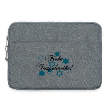 Frohe Tempelweihe - Laptoptasche 15" - Grau meliert - Vorne