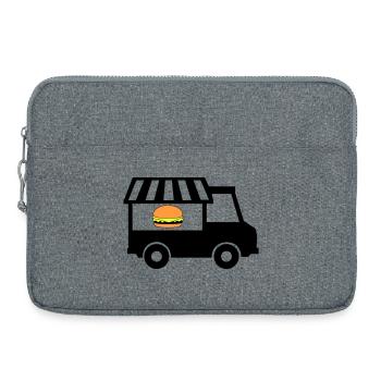 food truck de rue - Sacoche pour ordinateur portable 15 pouces - gris chiné - Devant