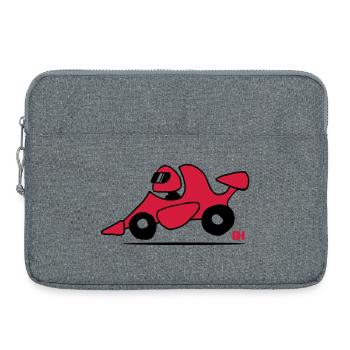 voiture de course - Sacoche pour ordinateur portable 15 pouces - gris chiné - Devant