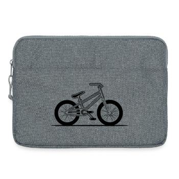 Croquis de vélo BMX - Sacoche pour ordinateur portable 15 pouces - gris chiné - Devant