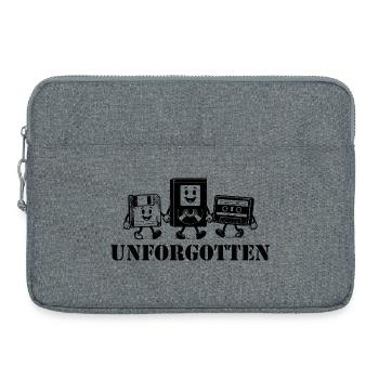 Unforgotten VHS Floppy Disk Music Cassette - Laptop bag 15" - heather grey - Front
