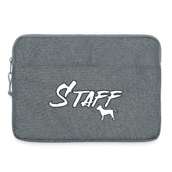 Staff Staffordshire Terrier Staffy Staffie - Laptop bag 15" - heather grey - Front