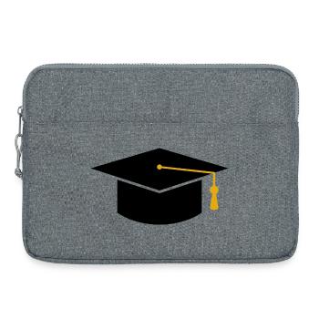 Casquette de remise des diplômes - Sacoche pour ordinateur portable 15 pouces - gris chiné - Devant