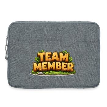 Membres de l’équipe - Sacoche pour ordinateur portable 15 pouces - gris chiné - Devant