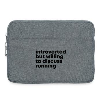 Running - Laptop bag 15" - heather grey - Front