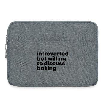 Baking - Laptop bag 15" - heather grey - Front