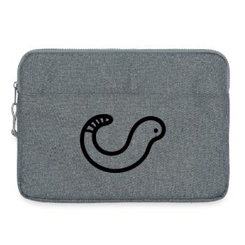 ver de terre - Sacoche pour ordinateur portable 15 pouces - gris chiné - Devant