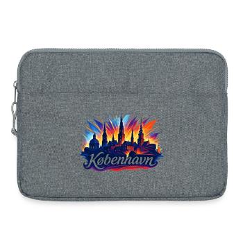 Kopenhagen Hauptstadt Dänemark cool Geschenk - Laptoptasche 15" - Grau meliert - Vorne