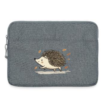 putziges Igelkind - Laptoptasche 15" - Grau meliert - Vorne