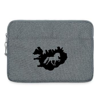 Île de Tölter - Sacoche pour ordinateur portable 15 pouces - gris chiné - Devant