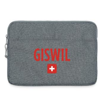 GISWIL Drapeau suisse - Sacoche pour ordinateur portable 15 pouces - gris chiné - Devant