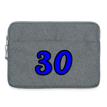 30. 30 ANS. 30e ANNIVERSAIRE. ANNIVERSAIRE 30 ANS. - Sacoche pour ordinateur portable 15 pouces - gris chiné - Devant