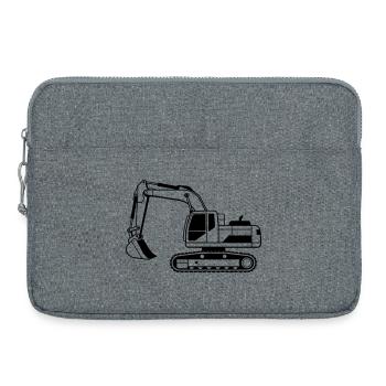 Excavator - Laptop bag 15" - heather grey - Front