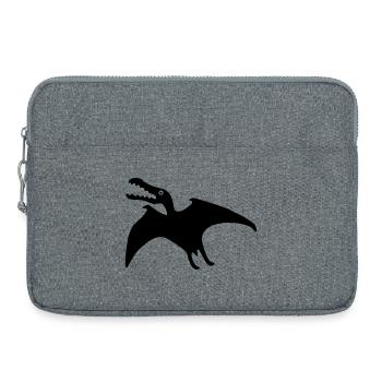 flugsaurier dinosaurier fliegen - Laptoptasche 15" - Grau meliert - Vorne