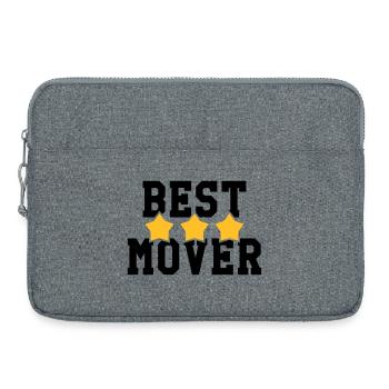 frachtführer / möbelpacker / mover / bewegen - Laptoptasche 15" - Grau meliert - Vorne