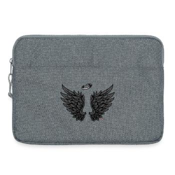 Fallen Angelwings Angel wings Wings Engelschen - Laptop bag 15" - heather grey - Front