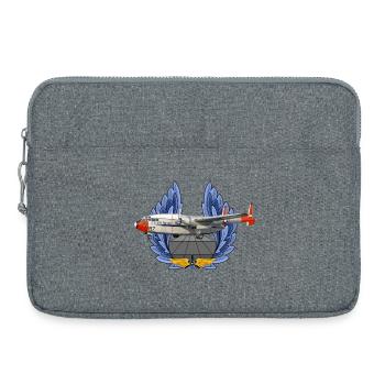 C-119 Flying Boxcar - Laptoptasche 15" - Grau meliert - Vorne