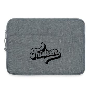 Thirteen 13th Birthday Boys Girls 13 Years Old - Laptop bag 15" - heather grey - Front