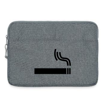 Cigarette Cigarette smoking break - Laptop bag 15" - heather grey - Front