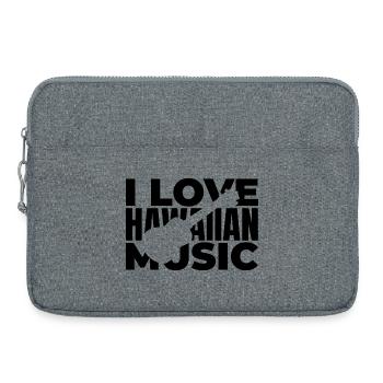 Ich liebe hawaiianische Musik - Laptoptasche 15" - Grau meliert - Vorne