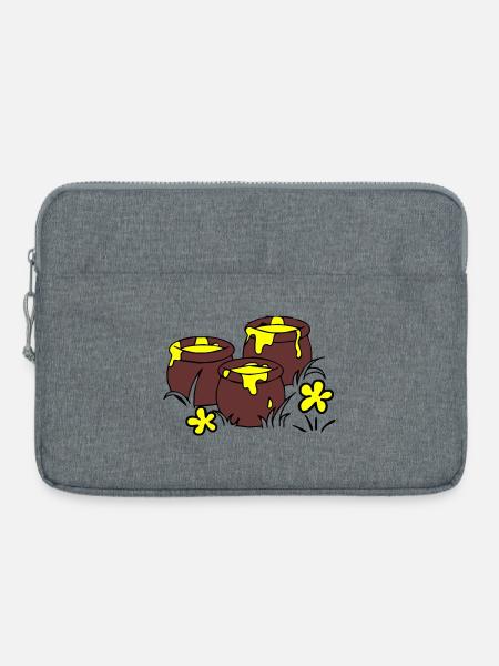 Topf - Laptoptasche 15" - Grau meliert
