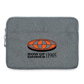 Futuristic Cyber Emblem - Laptop bag 15" - heather grey - Front