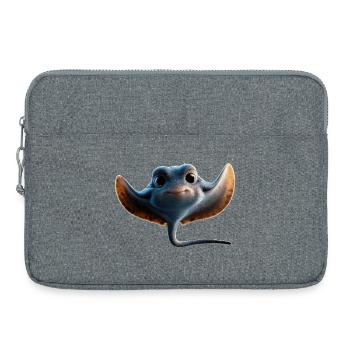 Manta Rochen Teufelsrochen Stachelrochen Taucher - Laptoptasche 15" - Grau meliert - Vorne