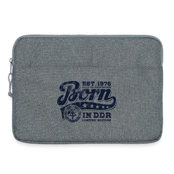 Born in GDR 1976 - Birthday - Ossi Gift - Laptop bag 15" - heather grey - Front