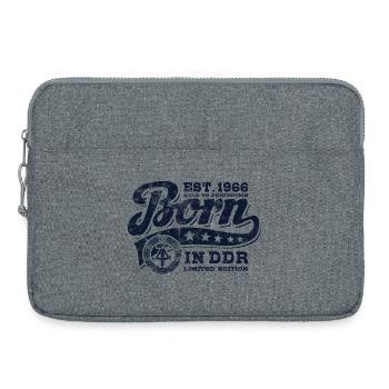 Born in GDR 1966 - Birthday - Ossi Gift - Laptop bag 15" - heather grey - Front