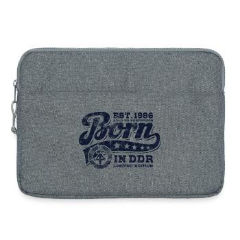 Born in GDR 1986 - Birthday - Ossi Gift - Laptop bag 15" - heather grey - Front