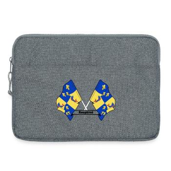 Dauphiné-Text - Laptoptasche 15" - Grau meliert - Vorne