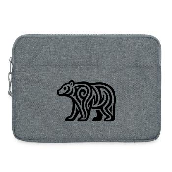Just a Black Bear #1 / JustN-imal - Sacoche pour ordinateur portable 15 pouces - gris chiné - Devant