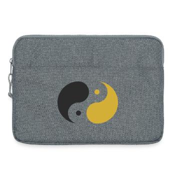 Yin & Yang - Laptop bag 15" - heather grey - Front