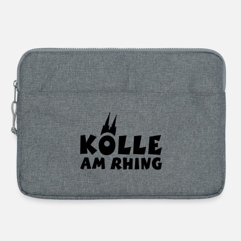 Köln am Rhein - Kölle am Rhing - Laptoptasche 15" - Grau meliert