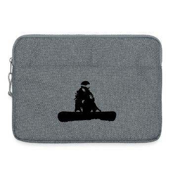 Snowboarding - Laptoptasche 15" - Grau meliert - Vorne