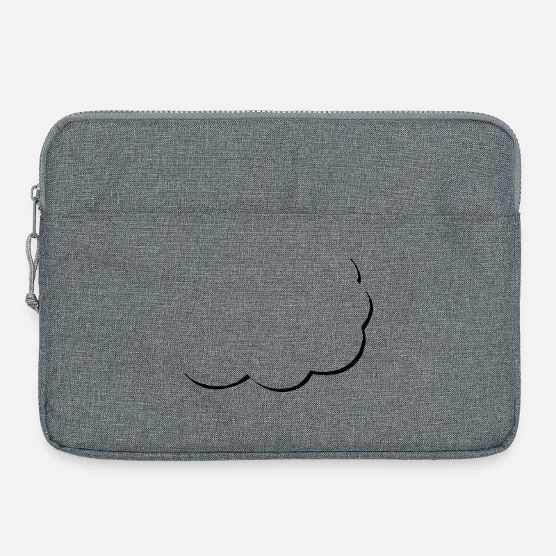speech balloon | half speech bubble | Cloud | Cloud - Laptop bag 15" - heather grey