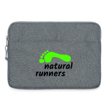 barfuß natural runners 2023 2-zeilig 1 - Laptoptasche 15" - Grau meliert - Vorne
