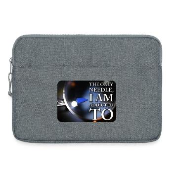 La seule aiguille à laquelle je suis accro - Sacoche pour ordinateur portable 15 pouces - gris chiné - Devant