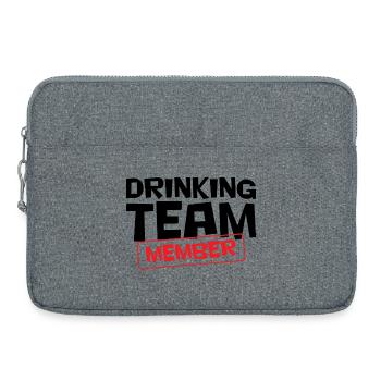 Drinking Team Member / Alcool - Sacoche pour ordinateur portable 15 pouces - gris chiné - Devant