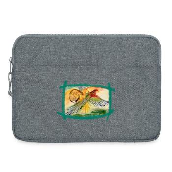 Aras au-dessus de la forêt tropicale - Sacoche pour ordinateur portable 15 pouces - gris chiné - Devant