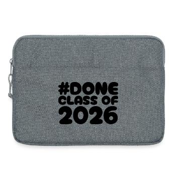 Bitte Design bereitstellen - Laptoptasche 15" - Grau meliert - Vorne